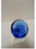 Prisma Diamante Cristal Vidro Azul Pequeno